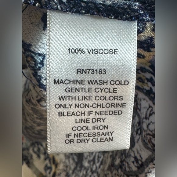 Cupio Sz M Button Down Dress Floral Patriotic July 4th Summer Sleeveless Holiday - Picture 5 of 10